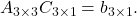 A_{3\times 3}C_{3\times 1}=b_{3\times 1}.