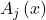 \begin{array}{l}A_j\left(x\right)\end{array}