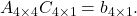 A_{4\times 4}C_{4\times 1}=b_{4\times 1}.