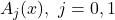 A_j(x),\ j=0,1